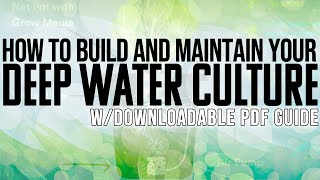 Thumbnail for video: I Show You How To Build, Fill, And Setup A DWC / Deep Water Culture Hydroponic Garden Easily