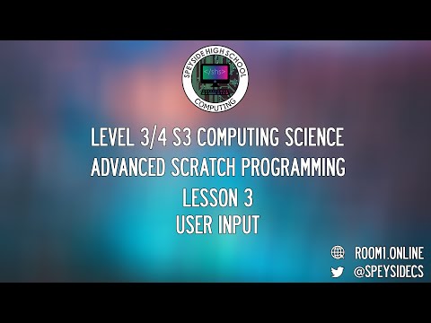 S3 Level 3/4 Computing Science Lesson 3 Speyside High School