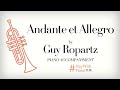 Guy Ropartz Andante Et Allegro Trumpet Piano Accompaniment Play Along