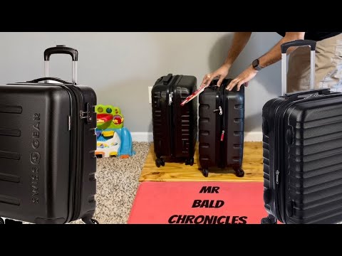 SwissGear 7366 Signature Hardside Expandable Luggage with Spinner Wheels, TSA Lock, Navy, Checked-Large 27-Inch video review thumbnail