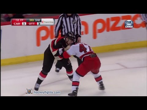 Marc-Andre Bergeron vs Milan Michalek Apr 16, 2013