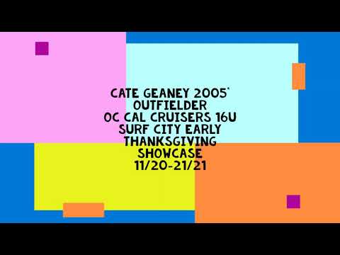 Cate Geaney Highlights, OC Cal Cruisers 16U, Surf City Early Thanksgiving Showcase, 11/20-21/21