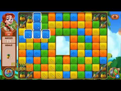 Lost island match 3 blast adventure level 30 MYSTERY ISLAND HD 1080P