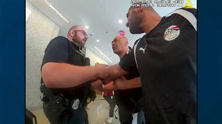 Bodycam video shows profanity-laced shoving match between DPD officer, Egypt's head soccer coach