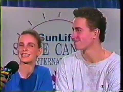 1993 Skate Canada Post LP Interview Gordeeva & Grinkov Екатерина Гордеева и Сергей Гриньков