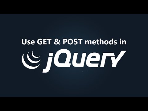 GET and POST methods in jQuery