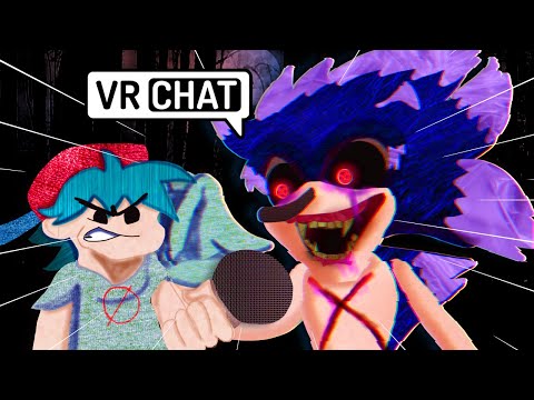 SONIC EXE VS BOYFRIEND RAP BATTLE! IN VR CHAT!