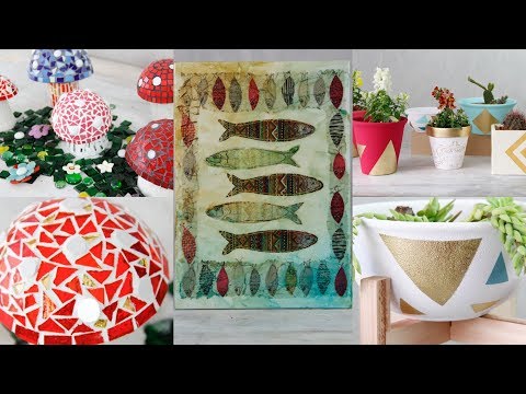 ManosalaObraTv 2018 Program 94 - Decorated Pots - Volumetric Mosaic - Mixed Media
