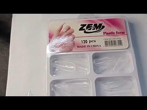 CARTELA MOLDE F1 ESTILETO ZEM COM 120 UN