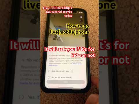 How to go live on phone(mobile)