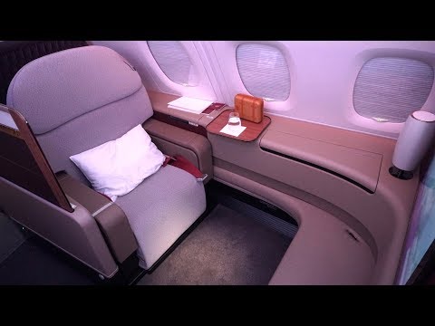 FANTASTIC Qatar Airways First Class Review - Airbus A380 - Doha to Sydney (QR908) Video