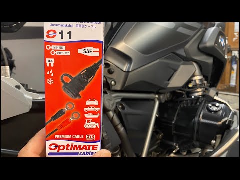 Installing the OptiMate Charging lead to my BMW R1250GS