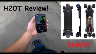 TeamGEE H20T Electric Skateboard Review | 26MPH Off Road BOARD!