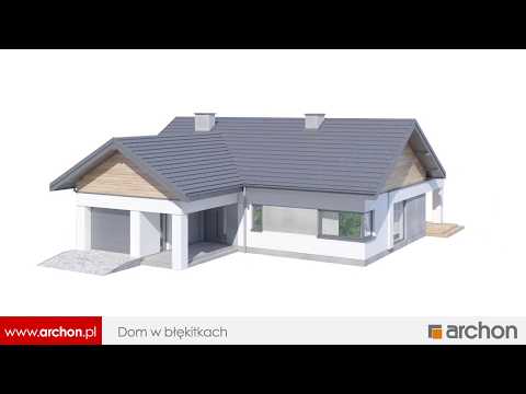 Dom w błękitkach - prezentacja projektu w obrocie 360 stopni