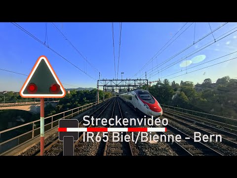 Führerstandsmitfahrt / cab ride IR65 Biel/Bienne - Bern  -  🚃 BLS RABe 515 MUTZ 🌅