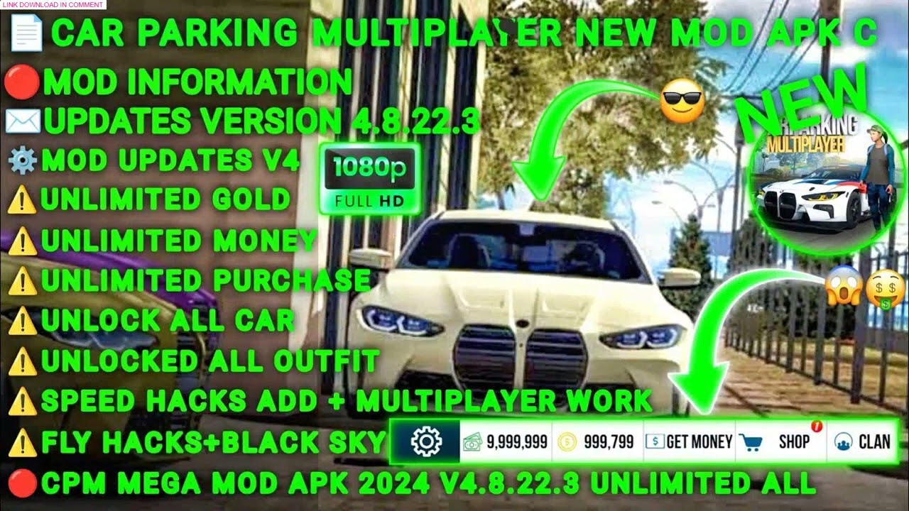 CAR PARKING MULTIPLAYER MOD APK v4 8 23 4 New 2025    No Password & Unlimited