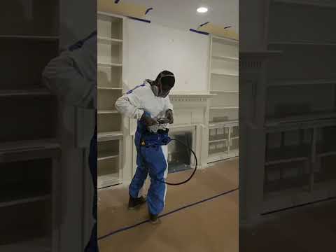 Testing the new Graco Ultra Quick shot Airless sprayer in Nairobi Kenya.