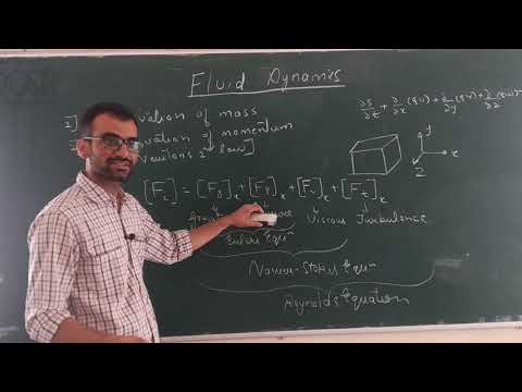 Fluid Dynamics -1 [Forces on fluid element, stress tensor, Eulers equation & Bernoulli's Equation]