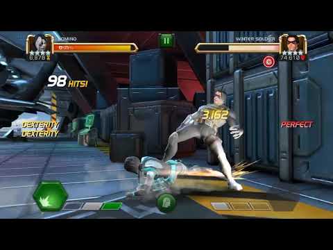 Domino + Flaming Trinity = God Tier Damage! Marvel Contest Of Champions