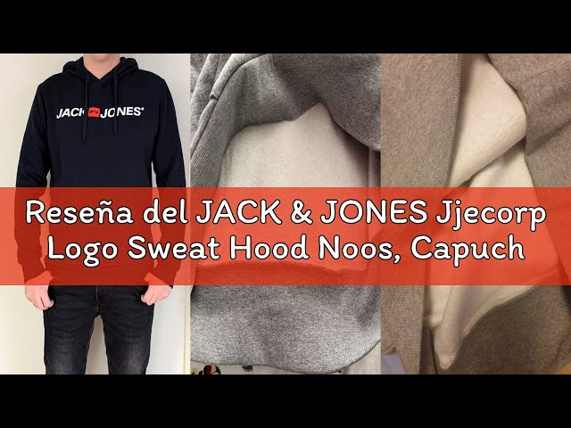 Vídeo relacionado con JACK & JONES Jjecorp Logo Sweat Hood Capucha, Negro (Blackschwarz), Medium para Hombre