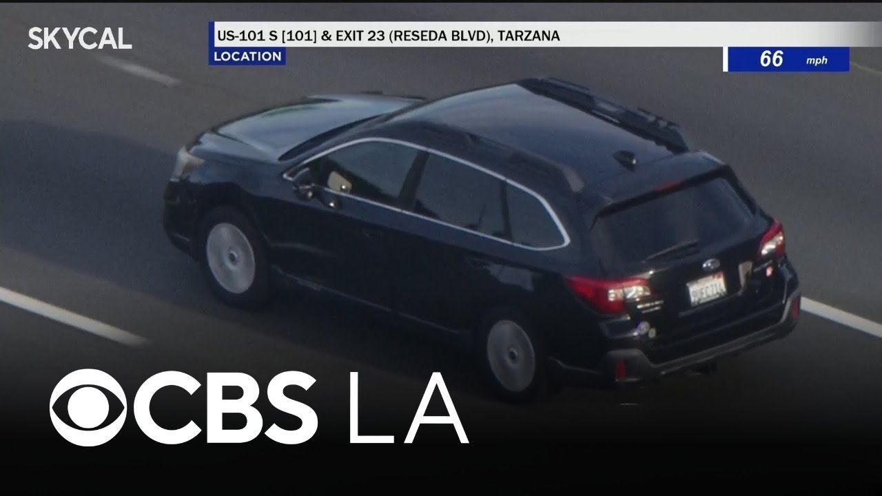 CHP officers chase driver wanted for evading through San Fernando Valley