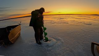 Ice Fishing in Maine: East Grand Lake