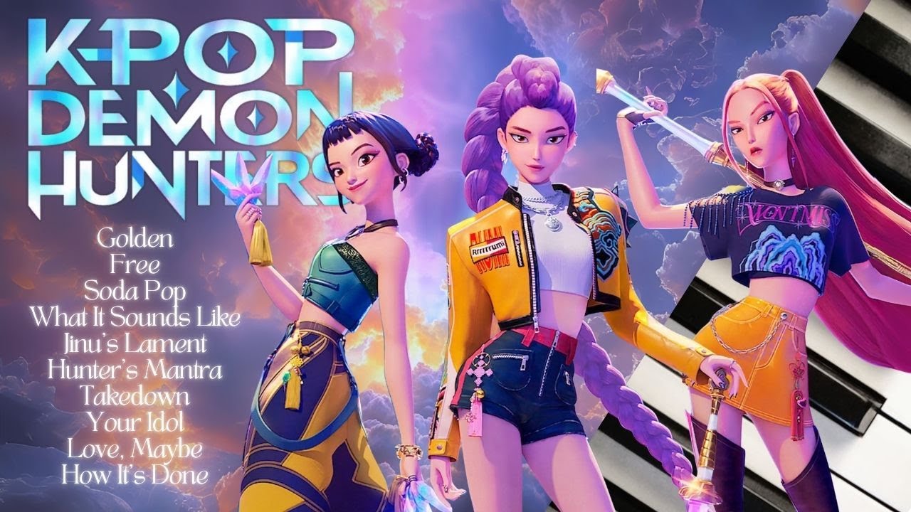 KPop Demon Hunters | 30 min of Calm Piano  ♪