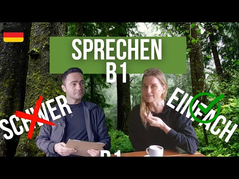 B1 Prüfung Sprechen -  ganz einfach - "easy", wenn du weißt,  wie