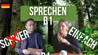 B1 Prüfung Sprechen -  ganz einfach - easy, wenn du weißt,  wie