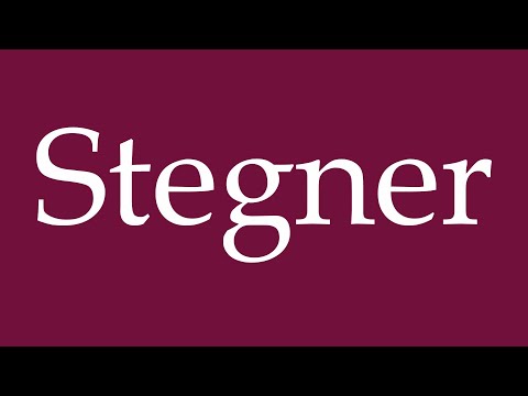 How to Pronounce ''Stegner'' Correctly in German