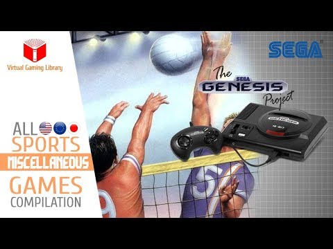All SEGA Genesis/Mega Drive Sports Miscellaneous Games Compilation - Every Game (US/EU/JP/BR)