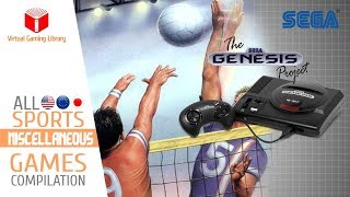 All SEGA Genesis/Mega Drive Sports Miscellaneous Games Compilation - Every Game (US/EU/JP/BR)