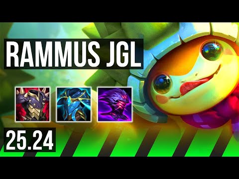 RAMMUS vs EKKO (JGL) | Good KDA: 11/1/19, 25K damage | KR Grandmaster | 25.24