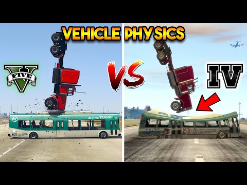 GTA 5 VS GTA 4 : VEHICLE PHYSICS COMPARISON