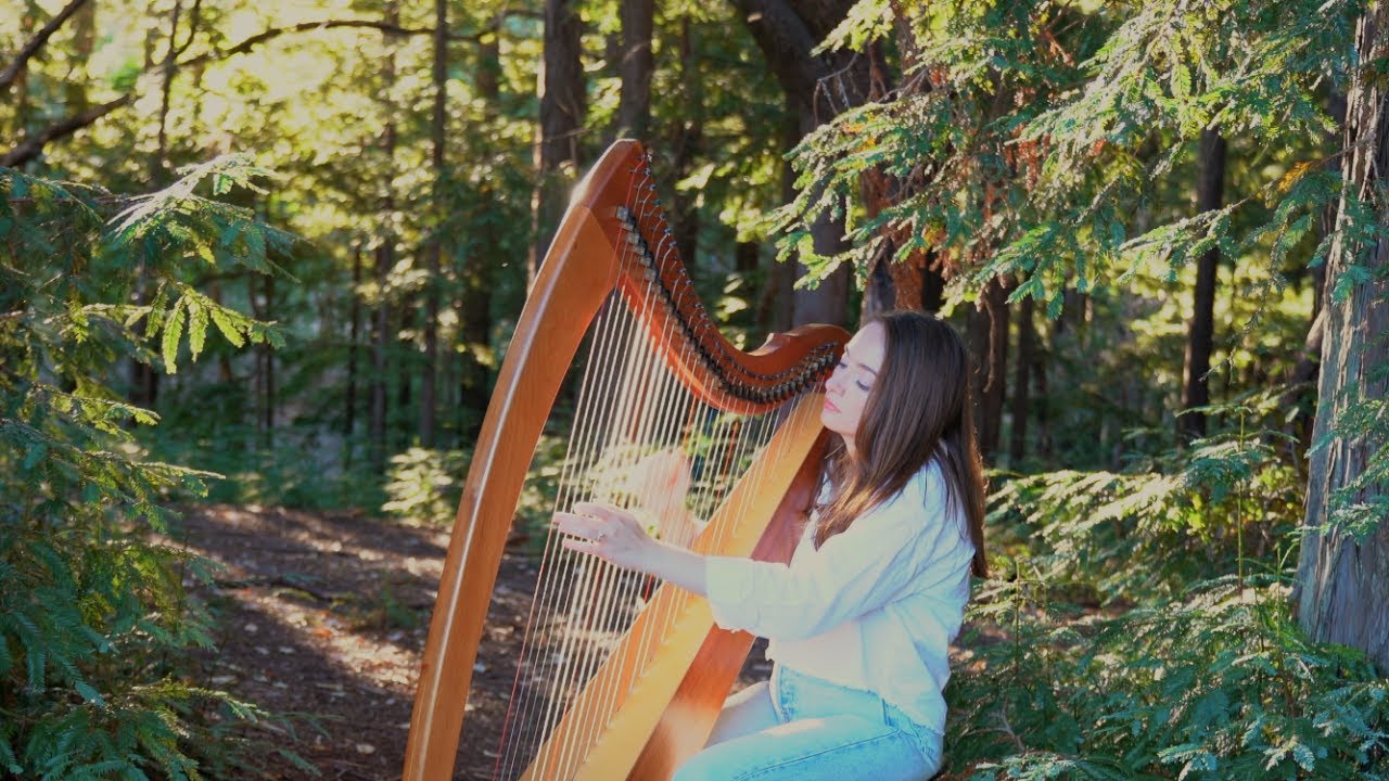 Calming Harp Music I 1 Hour I Sarah Bhalla
