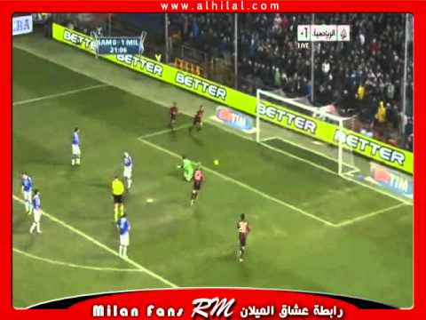 AC Milan 1 vs 0 Sampdoria Goal pato 2 - 26/01/2011