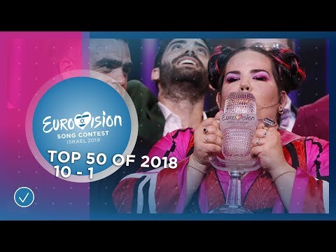TOP 50: Most watched in 2018: 10 TO 1 - Eurovision Song Contest