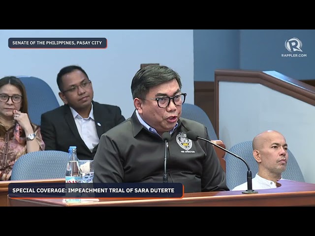 Hearsay? Defense questions Matibag’s knowledge of Sara Duterte’s ‘threats’
