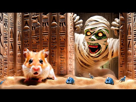 ⚔️ Hamster in the Egyptian Pyramid maze - Mummies Monsters ⚔️ Hamsterious