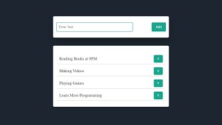 TODO List App Using HTML, CSS &amp; JavaScript