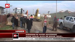preview picture of video 'Kabakdere’de Hazine Arazisindeki Kaçak Yapılar Olaylı Bir Şekilde Yıkıldı…'
