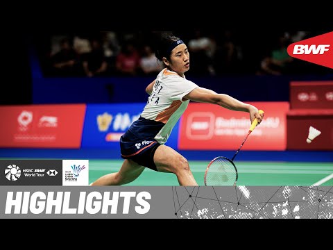 Defending champion An Se Young competes against Pusarla V. Sindhu