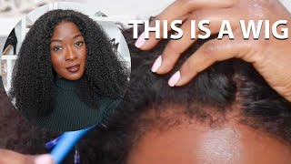 No Glue, No Makeup, NO WORK! Kinky Edges Lace Wig | LUVME 4c Edge Queen