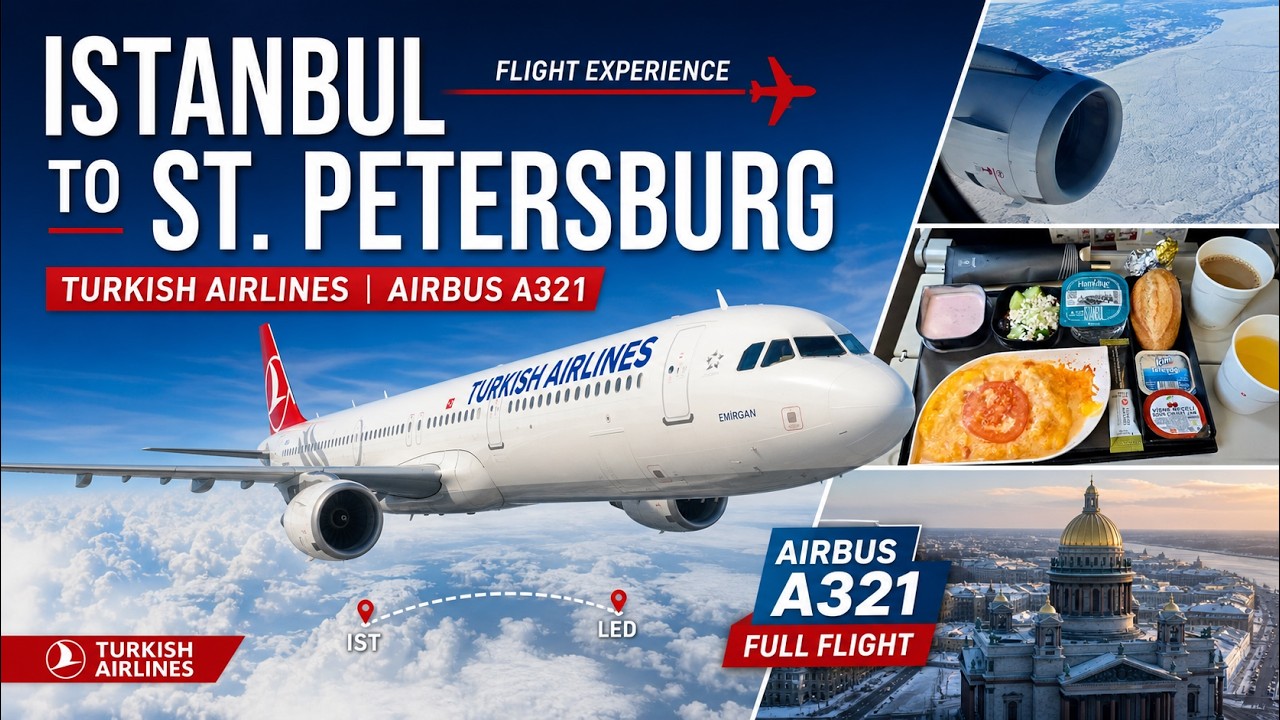 Airbus A321 а/к Turkish Airlines | Рейс Стамбул – Санкт-Петербург