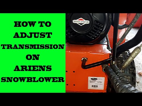 How To Adjust The Transmission On An Ariens Snowblower