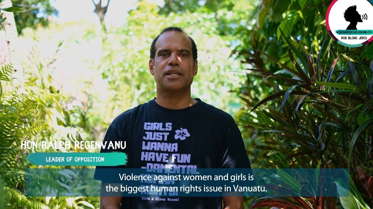 Hon Ralph Regenvanu Leader of Opposition Vanuatu - Male Champion of Change, 16 Days of Activism 2021