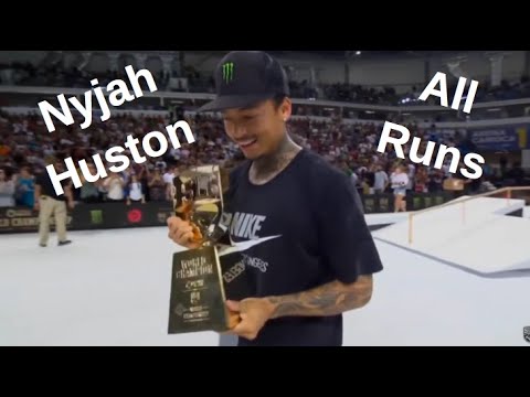 Nyjah Huston at SLS Final (all runs)