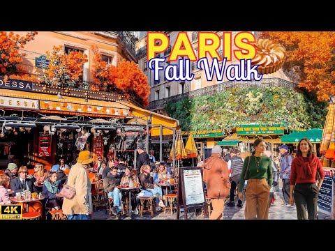 29 October 2025 – Paris, France 🇫🇷 🥧 | PARIS FALL JOURNEY 4K HDR | Cafés, Streets & Autumn Lights