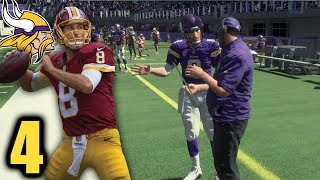 Matthew Stafford Is TERRIBLE! - Lets Play Madden 18 Career Mode Kirk Cousins - Part 4