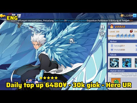 Bleach summon RPG Private Server - Daily top up 6480¥ - 30k giok - Hero UR (X7Game)